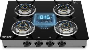 BEYOND BY BYONDNXT Auriga Smart Cooktop with Digital Timer and FFD Glass Manual Gas Stove