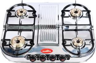 Rasoiya Spectra 4 Burner Stainless Steel Manual Gas Stove