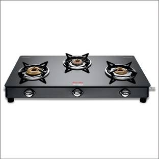 Preethi Blu Flame Sparkle Glass Manual Gas Stove