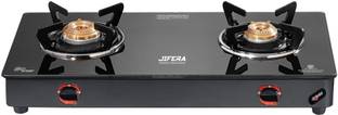 Jifera Fabby 2 BR Glass, Iron Manual Gas Stove