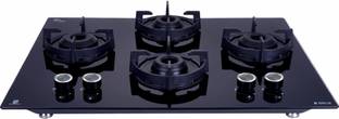 Elica FLEXI 470 LOTUS IND HD BRASS Glass Automatic Hob