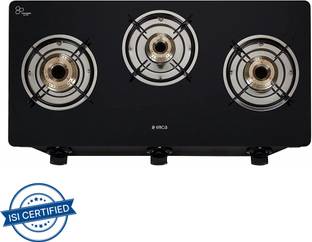 Elica byElica Glass Top with 1 Jumbo (CT VETRO 370 J) Glass Manual Gas Stove