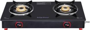 Suryaflame PNG (Pipeline Gas Stove) 2 YearDoorstep Service Glass Manual Gas Stove