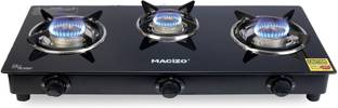 MACIZO PRETO Cooktop ISI Certified 2-Year Warranty with Doorstep Service Glass Manual Gas Stove