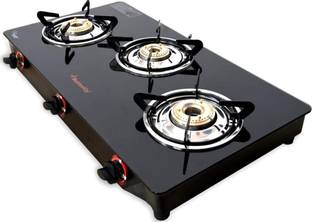Butterfly Trio Glass Manual Gas Stove