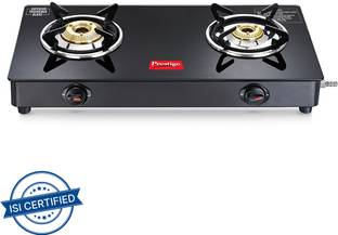 Prestige GTM 02 AI Black Glass Automatic Gas Stove