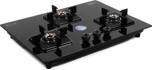 PADMINI PADMINI (CS-304 GL IB GAS HOB HF)|3 burner gas hob|AUTO IGNITION Toughened Glass Automatic Hob