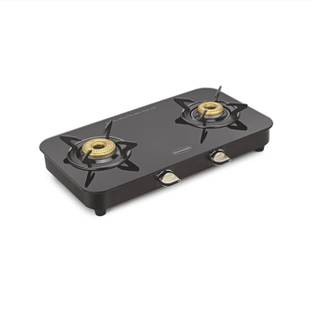 PADMINI CS-2 GT LOTUS MANUAL IGNITION TOUGHENED GLASS GAS STOVE Stainless Steel Manual Gas Stove