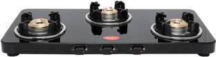 Pigeon Sleek 3 Burner Glass Manual Gas Stove