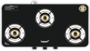LIVPURE LIV-ASHER-3B-AI Glass Automatic Gas Stove