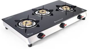 WONDERCHEF Black Cooktop Glass Automatic Gas Stove