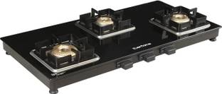 Everflame Matrix Glass Gas Stove | Durable Toughened Glass Cooktop 2 Year Warranty Glass Manual Gas Stove