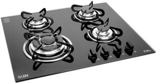 Glen Built In Glass Hob|Auto Ignition|8 MM Toughened Glass|European Sealed Burners Glass Automatic Hob