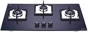 Elica FLEXI EC 375 DX LOTUS BK Glass Automatic Hob