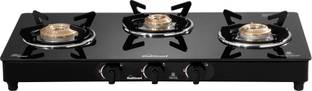 Sunflame CRYSTAL BK Glass Manual Gas Stove