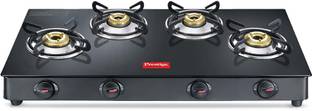 Prestige Magic Plus GTMP-04 L With Powder Coated Body Glass Manual Gas Stove