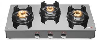 SUJATA 9 Years Warranty| 5G Designed Forged Brass Burner, LPG & PNG Compatible Deluxe Glass Manual Gas Stove