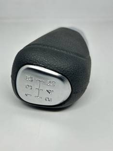 SNTP OGL QUALITY, Gear Lever Knob For Mahindra Kuv 100 AMT, Black With Chrome Gear Knob