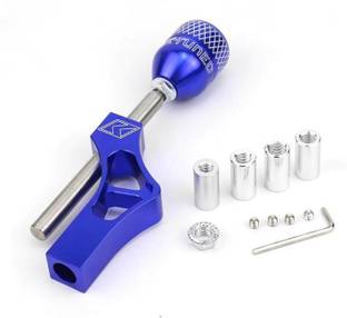 Auto MT BLUE JDM Gear Shift Knob + Height Lever Extension Gear Shifter Extender Kit Gear Knob