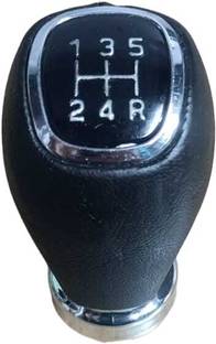 Auto-Ex Gear Knob Leather Chrome Finish Grand i10 / i20 Elite / Xcent / Aura / Kia Sonet Gear Knob
