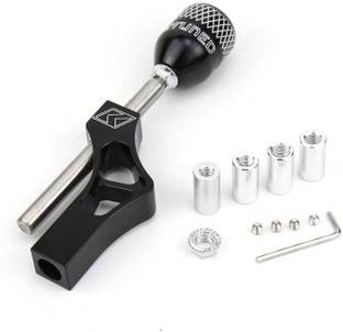 Auto MT BLACK JDM Gear Shift Knob + Height Lever Extension Gear Shifter Extender Kit Gear Knob