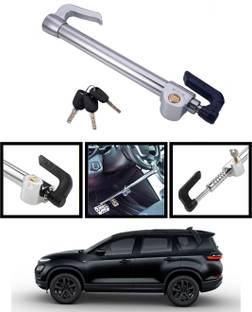 RKPSP Anti-Theft Heavy Duty Car Steering Wheel Lock with Clutch Brake Pedal Lock 233 Gear Lock