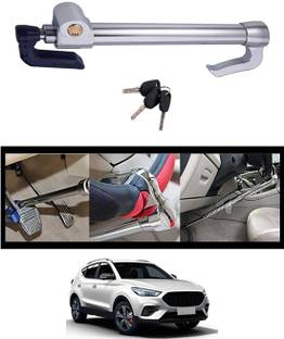 MATIES Double Protection Car Steering Wheel Lock with Clutch Pedal/Brake Pedal Lock 25 Gear Lock