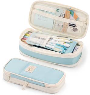 Dajienterprise Nylon Large Capacity Pencil Case Geometry Box