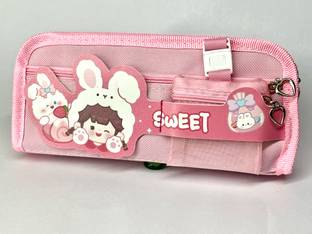 Mieka Kitty Theme Pencil Pouch for Girls Geometry Box