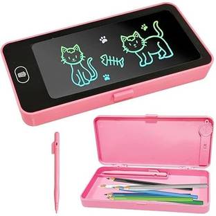 Arham PENCIL BOX WITH LCD IN FRONT AND ONE STYLUS PEN Geometry Box