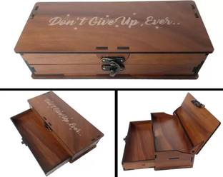 Glowbird Don't Give Up Ever Pencil Box, Pencil Case for Kids Geometry Box