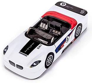 Sannu Multicolor Racing Car Shape Metal Pencil Box for Kids Geometry Box