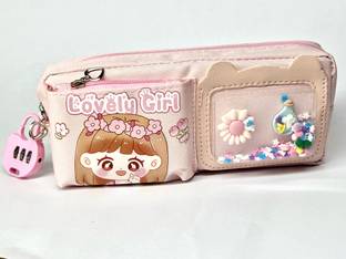 Mieka Lovely Girl Theme Geometry Pouch for Girls Geometry Box