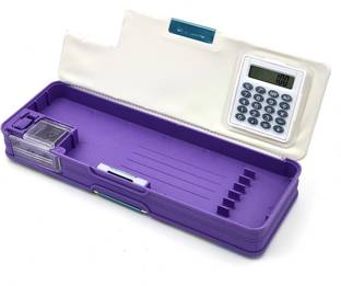 knob Light geometry box with barbie character purple color pencil box with led light Geometry Box