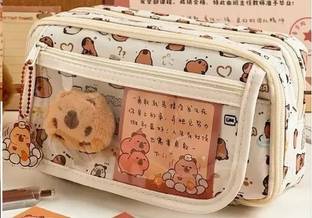 Akvanar Pencil Case Large Capacity Pouch Pencil School Pouch stationary Bag Geometry Box