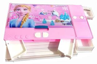 B inik Jumbo Pencil Box- Big Size | Suitable for Girls Geometry Box