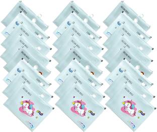 PW PENCILWALA Multipurpose Unicorn Transparent Pencil Pouch for Kids Geometry Box