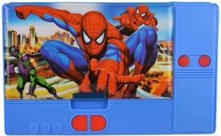 OVIWA Jumbo Spiderman Art Plastic Pencil Box (Set of 1, Multi-Color) Geometry Box