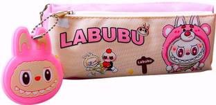 MAViN Labubu pencil pouch for girls, cute stationery items, pencil box for girls || Geometry Box