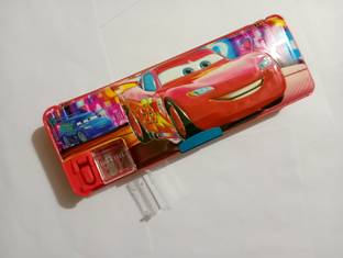 SOPALI Pencil Box With 2 Sharper & double door Geometry Box