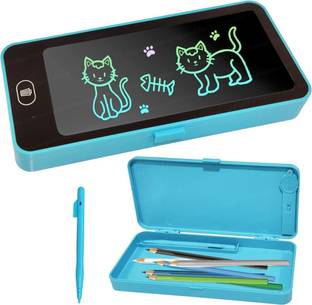 PP INFINITY 2 in 1 LCD Digital Slate Writing Tablet Pencil Geometry Box for Kids Geometry Box