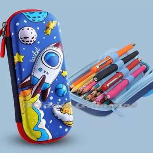 Rockjon ROCKSTAR 3D LOOK NEW STYLE PENCIL CASE BOX LARGE CAPACITY EASY WASH Geometry Box