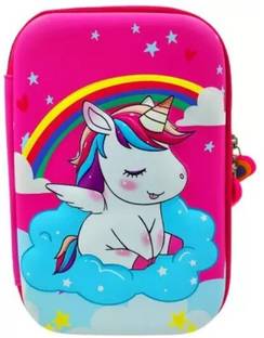 NV12 COLLECTIONS Jumbo Size |Accommodate all the stationery items Unicorn Art EVA Pencil Box Geometry Box