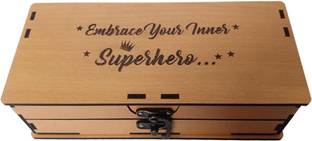 Glowbird EMBRACE YOUR INNER SUPERHERO Wooden Geometry Box