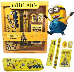 limitless products Minions Theme Stationary Set for Kids Boys & Girls Geometry Box