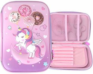 Aekko Pencil Pouch Unicorn Art Canvas Pencil Box