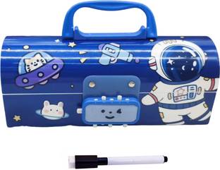 Shivom Password Pencil Box Double Layer Stationery BOX Organizer Geometry Box