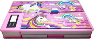 Extraposh Unicorn Jumbo Double Sided Geometry Box for Kids, Random Selection for kids Geometry Box