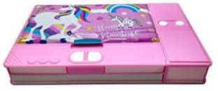 Extraposh NEW UNICORN THEME JUMBO GEOMETRY WITH EXCESS SPACE FOR EXTRA BRIGHTKIDS Geometry Box