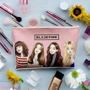 Z-Plus 1 Pc Black Pink Theme Pencil Pouch Return Gifts Cosmetic Bag Geometry Box